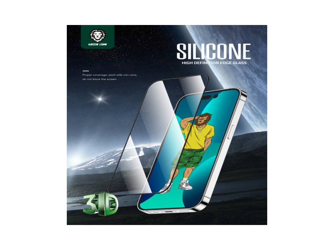 Green Lion iPhone 14 Plus/13 Pro Max 6.7-Inch 3D Silicone Glass Protector Green Lion iPhone 14 Plus/13 Pro Max 6.7-Inch 3D Silicone Glass Protector